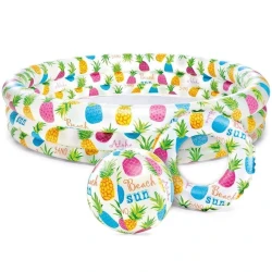 Надувной бассейн Intex H59225588469, 132x28 см, 248 л, разноцветный