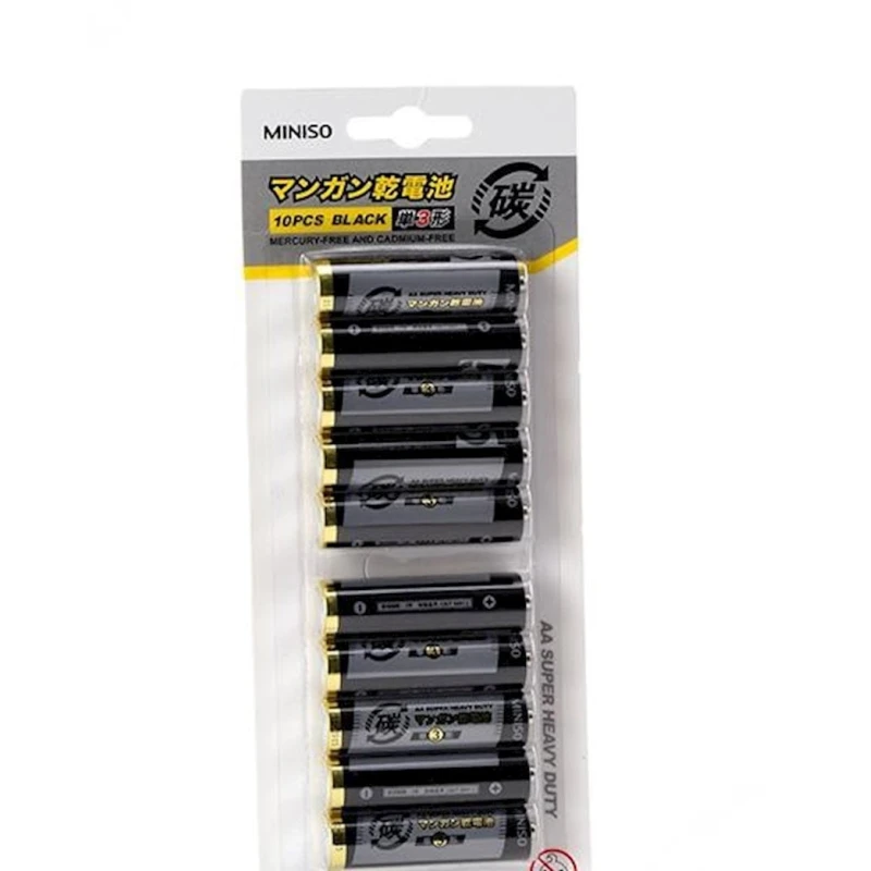 Батарейки Miniso AA Carbon-zinc Battery,10 шт Батарейки Miniso AA Carbon-zinc Battery,10 шт