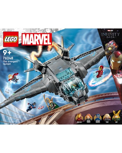 Konstruktor LEGO Marvel Super Heroes The Avengers Quinjet 76248, 9+ yaş, 795 hissə