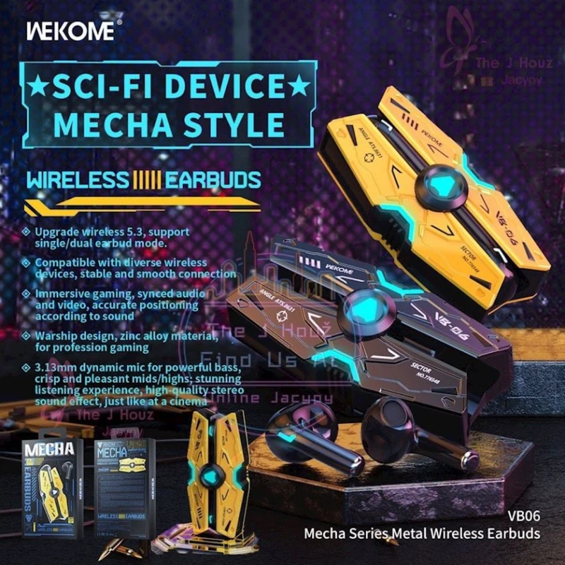 Беспроводные наушники Wekome Mecha VB06 Yellow