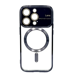 Чехол Auto Focus Magsafe для Apple iPhone 15 Pro Black