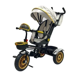 Üçtəkərli uşaq velosipedi 889-190, boz/qızılı