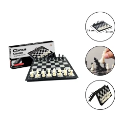 Шахматы магнитные 1913, 25x25 см, пластик/металл, черные Шахматы магнитные 1913, 25x25 см, пластик/металл, черные
