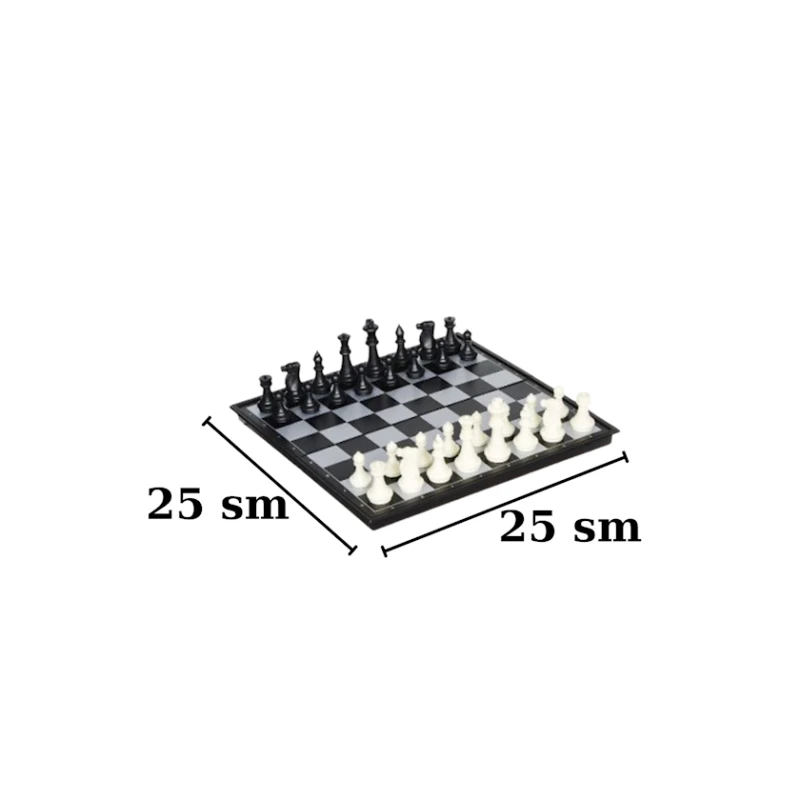 Шахматы магнитные 1913, 25x25 см, пластик/металл, черные