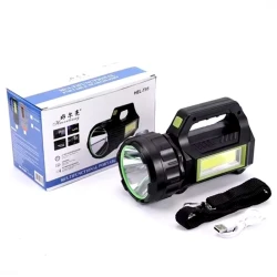 Фонарь F35-ag-304, пластик, черный/зеленый, 19x7x12 см