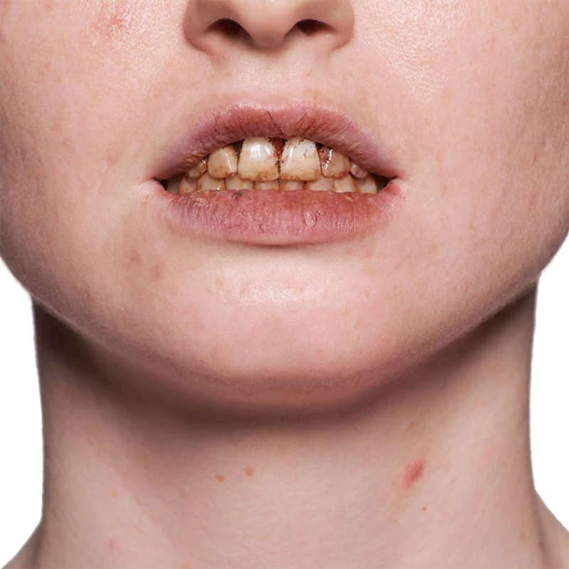 Эмаль для грима зубов Kryolan 01220, оттенок Nikotin коричневый, 12 мл Эмаль для грима зубов Kryolan 01220, оттенок Nikotin коричневый, 12 мл