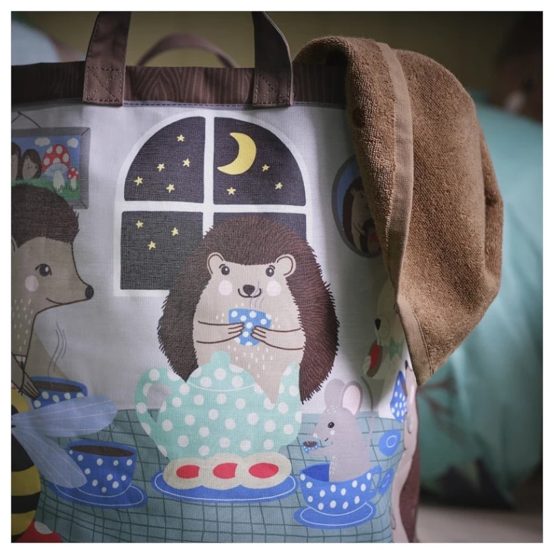 Корзина для хранения игрушек IKEA Skogsduva, полиэстер, разноцветная, 41x42 см