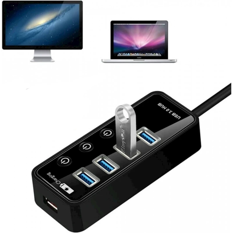 USB HUB XBOSS i4 Black USB HUB XBOSS i4 Black