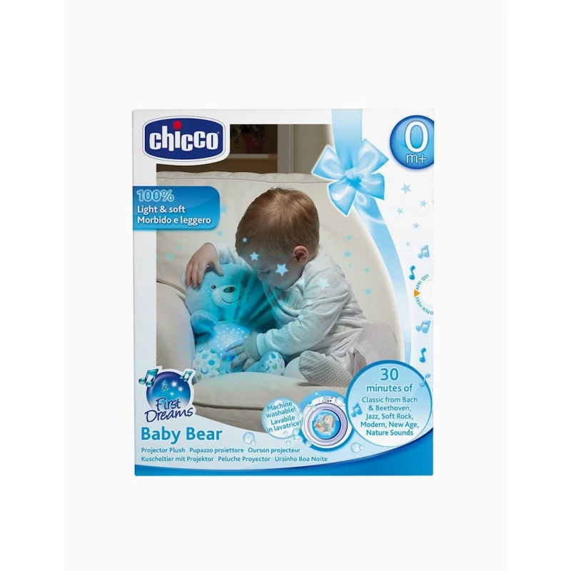 Игрушка-проектор Chicco First Dreams Bear, голубой, 14x36.5x30 см