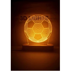 3D-gecə lampası ttn01, 20x14 sm, narıncı