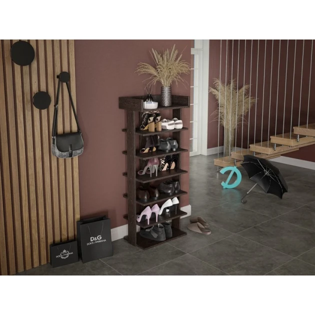 Ayaqqabı üçün tumba Art Mebel 54, laminat, venge, 130х70х30 sm