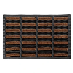Коврик придверный Navr 40x60 см, резина/кокосовая койра, Coir natural/Black Коврик придверный Navr 40x60 см, резина/кокосовая койра, Coir natural/Black