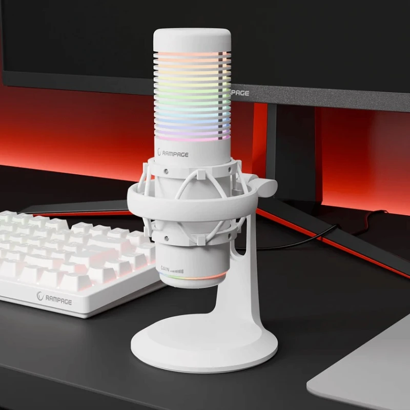 Микрофон Rampage Bemol White