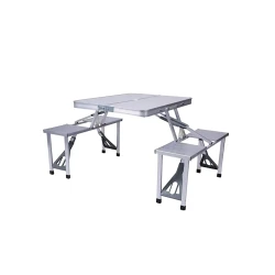 Набор складной стол со стульями UM001000850, алюминий Набор складной стол со стульями UM001000850, алюминий