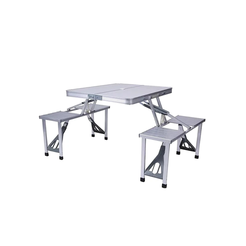 Набор складной стол со стульями UM001000850, алюминий Набор складной стол со стульями UM001000850, алюминий