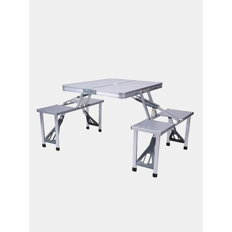 Набор складной стол со стульями UM001000850, алюминий Набор складной стол со стульями UM001000850, алюминий