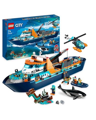 Konstruktor LEGO City Exploration Arctic Research Ship 60368, 7+ yaş, 815 hissə