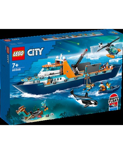 Konstruktor LEGO City Exploration Arctic Research Ship 60368, 7+ yaş, 815 hissə
