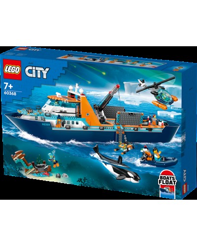 Konstruktor LEGO City Exploration Arctic Research Ship 60368, 7+ yaş, 815 hissə