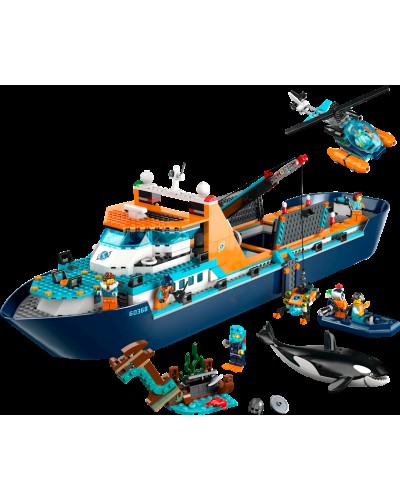 Konstruktor LEGO City Exploration Arctic Research Ship 60368, 7+ yaş, 815 hissə
