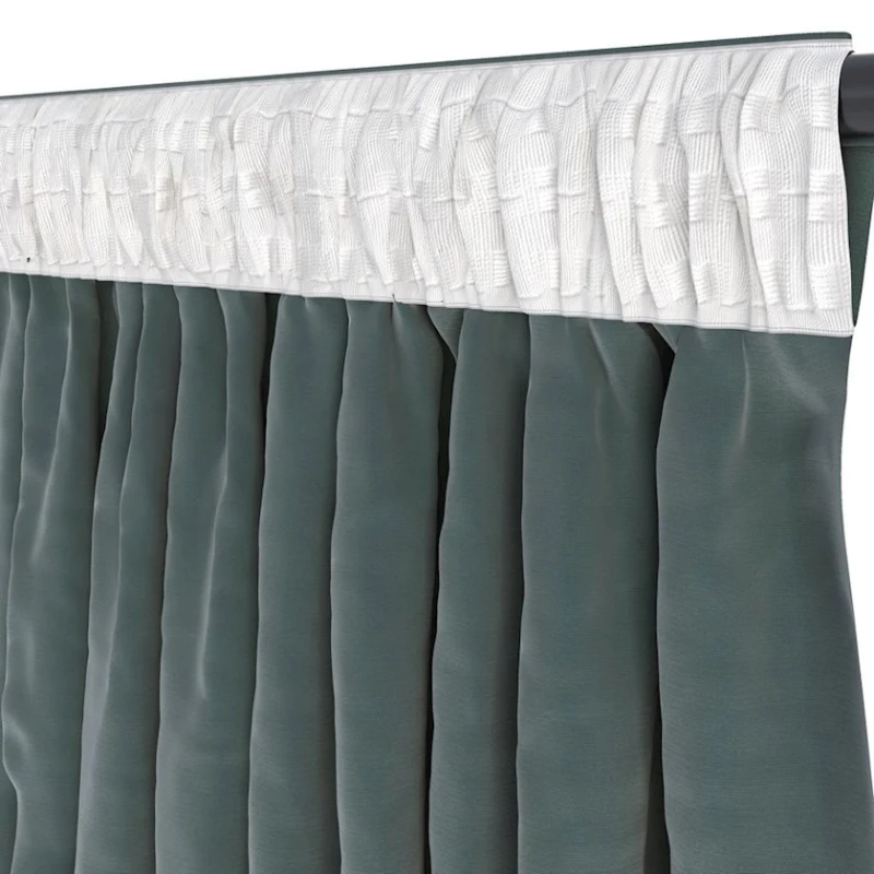 Штора JYSK Austra 1x140x300 см, вельвет, зелёный Штора JYSK Austra 1x140x300 см, вельвет, зелёный