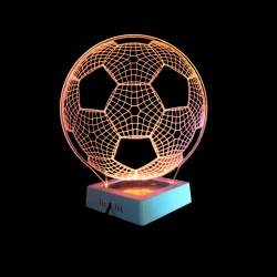 3D лампа 3d lights Мяч, оранжевый, 19х32 см