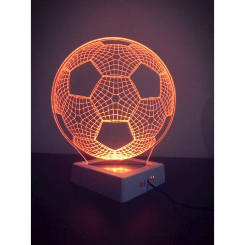 3D лампа 3d lights Мяч, оранжевый, 19х32 см 3D лампа 3d lights Мяч, оранжевый, 19х32 см