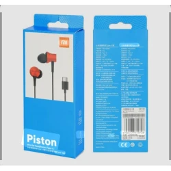 Simli qulaqlıq Piston Redmi TYPE-C Red