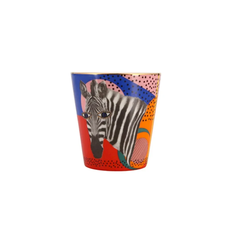 Stəkan Porland Wild Life Zebra 04ALM005262, farfor, rəngbərəng, 320 ml