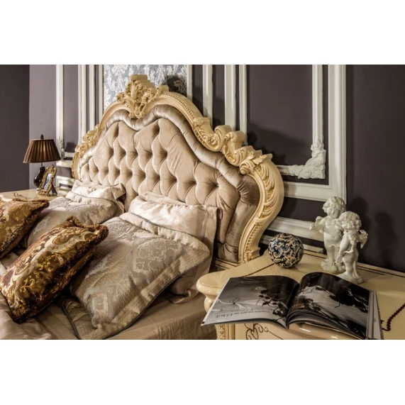 Набор мебели для спальни Era Mebel Rosella, кремовый (кровать 218x212x160 см, шкаф 250x65x245 см, комод 171x55x81 см, прикроватная тумба 72.5x50x71 см, зеркало 113.5х120 см) Набор мебели для спальни Era Mebel Rosella, кремовый (кровать 218x212x160 см, шкаф 250x65x245 см, комод 171x55x81 см, прикроватная тумба 72.5x50x71 см, зеркало 113.5х120 см)