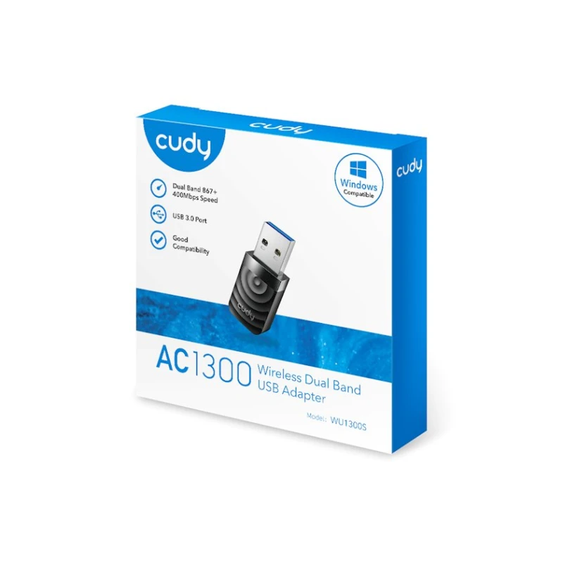 Wi-Fi адаптер Cudy WU1300S AC1300 High Gain USB Wi-Fi Adapter Wi-Fi адаптер Cudy WU1300S AC1300 High Gain USB Wi-Fi Adapter