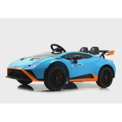 Uşaq elektrik avtomobili Lamborghini Huracan STO E888EE, göy, 10 yaşa qədər Uşaq elektrik avtomobili Lamborghini Huracan STO E888EE, göy, 10 yaşa qədər