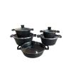 Набор кастрюль Z.H ZGH_00595, гранит, черный, 20/24/28/32 см Набор кастрюль Z.H ZGH_00595, гранит, черный, 20/24/28/32 см