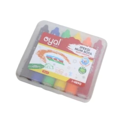 Восковые мелки Oyal Melki rəngli, разноцветные, воск, 6 шт