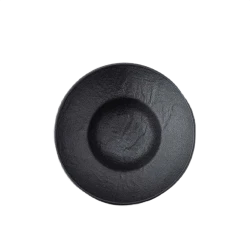 Тарелка глубокая Wilmax Slatestone WL‑661113/A, круглая, 1100 мл, диаметр 22.5 см, фарфор, черный