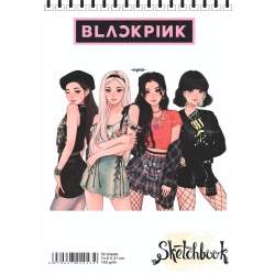 Блокнот Sketchbook BP13 BlackPink A5, 30 листов, белый