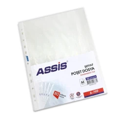 Файл A3 Assis A-799 80 мкм, 50 шт прозрачный