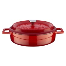 Böyük tava Lava Multi-Purpose, çuqun, qırmızı, 24 sm