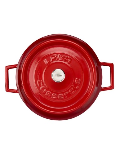 Böyük tava Lava Multi-Purpose, çuqun, qırmızı, 24 sm