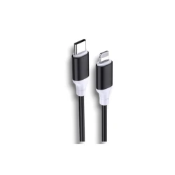 Кабель USB Jdak A02J-0 Type-C to Lightning, 1 м, черный