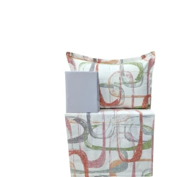 Комплект постельного белья Narlı 000911, пододеяльник 200x220 см, простыня 240x260 см, 2 наволочки 50x70 см, двуспальный, хлопок, разноцветный