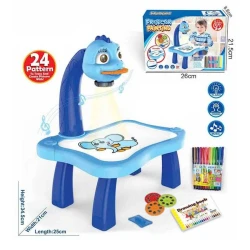 Стол-проектор для рисования YM 6886, голубой, 26x21.5x8.6 см