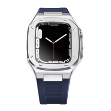 Qayış və çexol SW709 Apple Watch 44/45mm üçün Blue/Silver