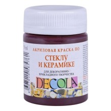 Akril boya şüşə və keramika üçün Decola, Qəhvəyi, 50 ml