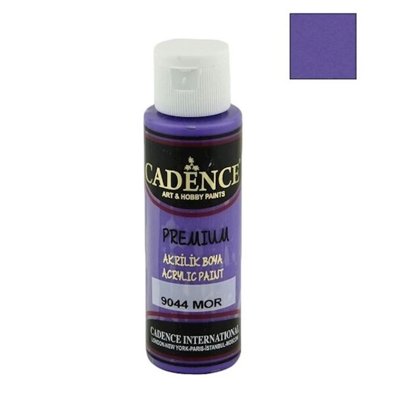 Акриловая краска Cadence Premium Acrylic Paint 9044 Purple, декоративная, пурпурный, 70 мл Акриловая краска Cadence Premium Acrylic Paint 9044 Purple, декоративная, пурпурный, 70 мл