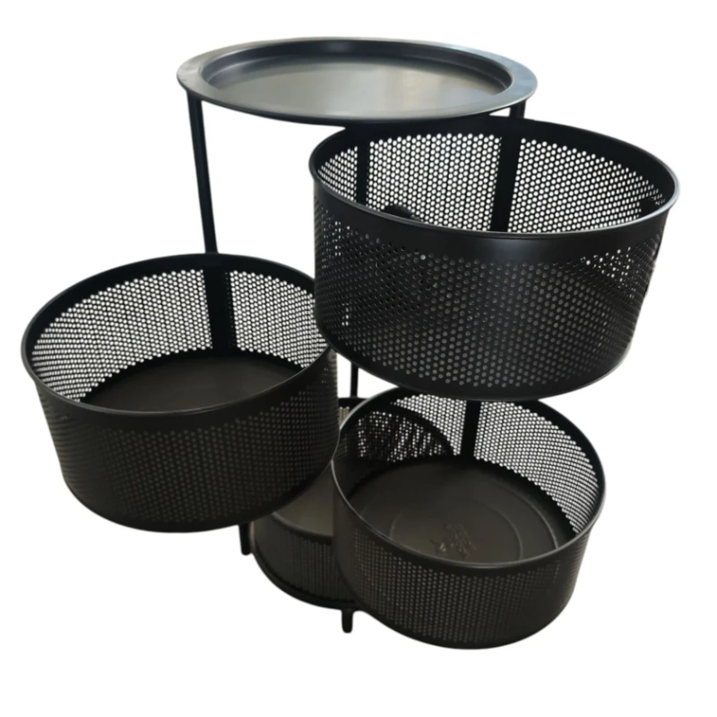 Корзина для фруктов и овощей 4-х ярусная 128 черная Корзина для фруктов и овощей 4-х ярусная 128 черная