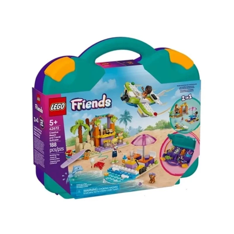 Конструктор LEGO Friends Creative Beach and Travel Suitcase 42672, 188 деталей, от 5 лет