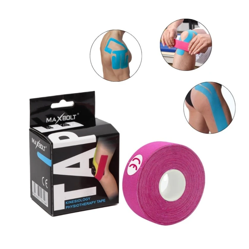 Кинезио тейп Max Bolt, 500x500x2.5 см, розовый