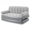 Надувной диван, ПВХ, серый, 188х152х64 см Надувной диван, ПВХ, серый, 188х152х64 см
