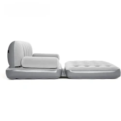 Надувной диван, ПВХ, серый, 188х152х64 см Надувной диван, ПВХ, серый, 188х152х64 см